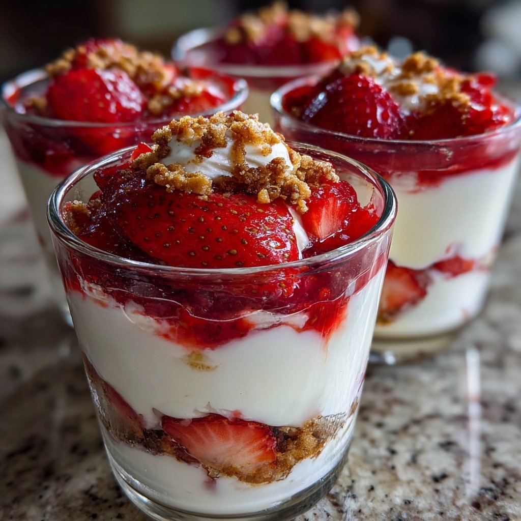 Fresh Strawberry Yogurt Parfaits