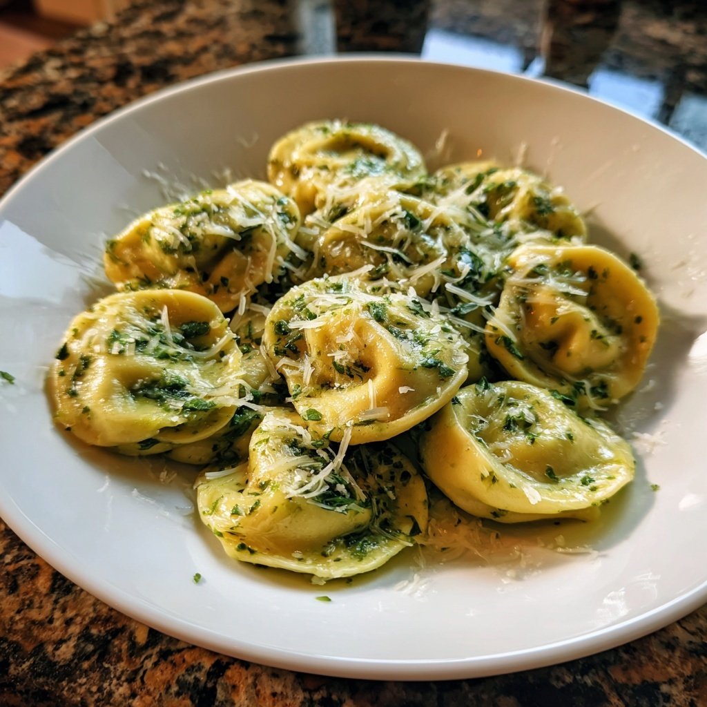 Heart-Shaped Spinach Tortellini