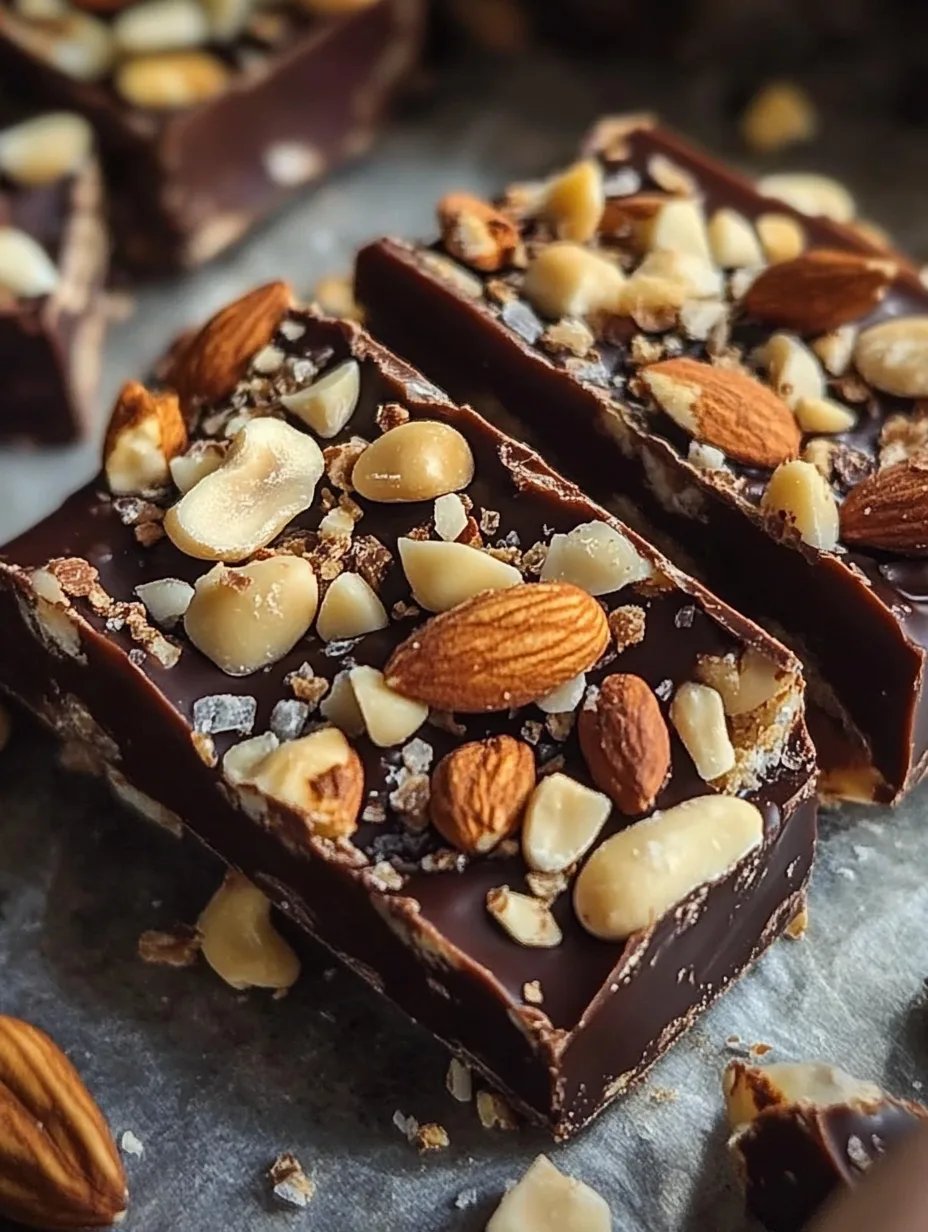 Dark Chocolate Sea Salt Nut Bars