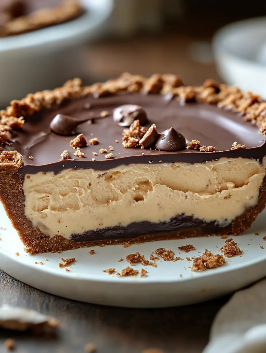 Decadent Layered Chocolate and Peanut Butter Pie with Cookie Crust