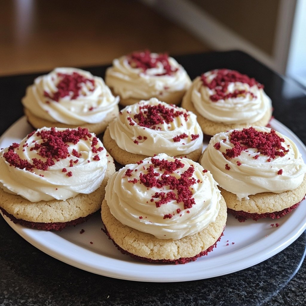 Crumbl Copycat Red Velvet Cupcake Cookies