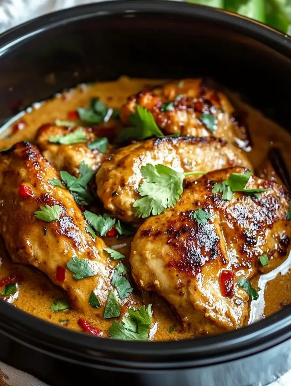 Crockpot Thai Peanut Chicken