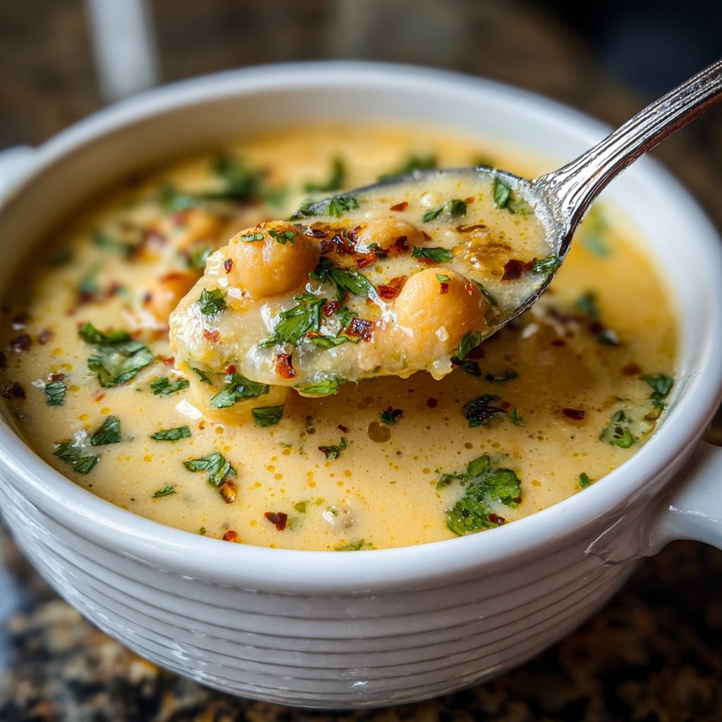 Creamy Lemon Chickpea Soup