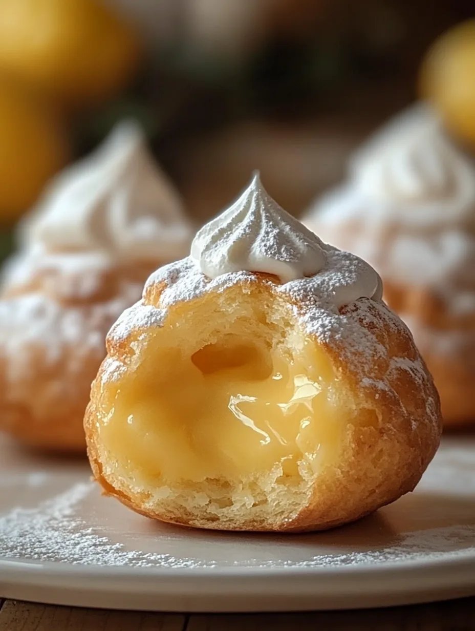 Springtime Lemon Cream Puffs