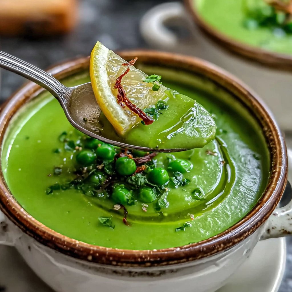 Spring Pea And Lemon Soup