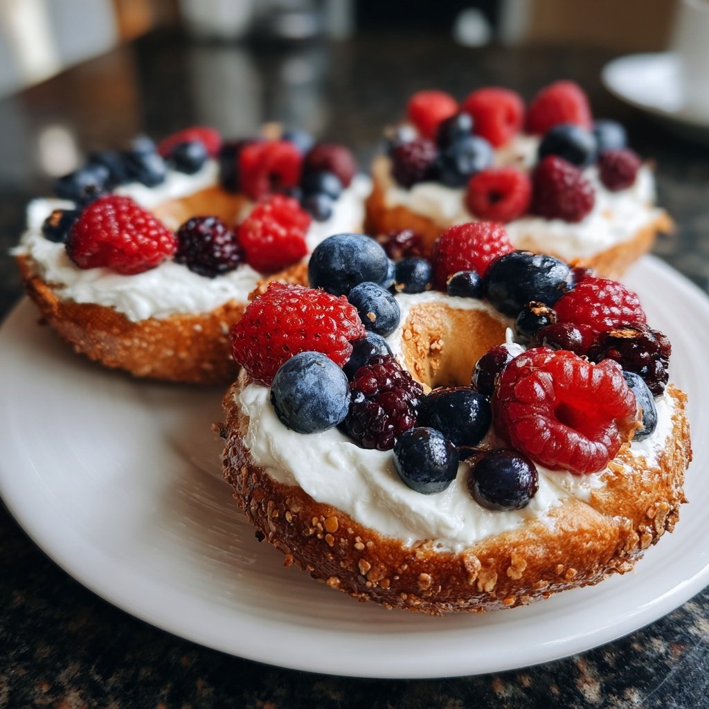 Toasted Yogurt Bagels
