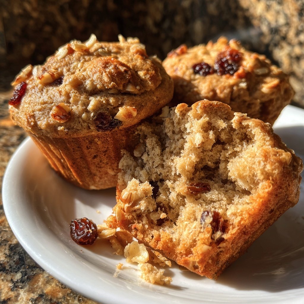 Soft Oatmeal Breakfast Muffins
