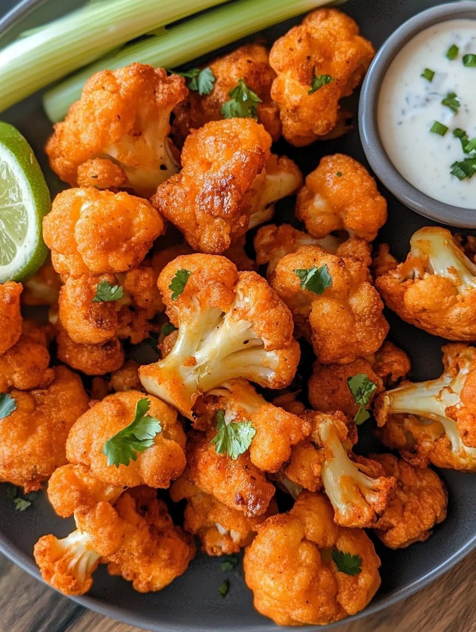 Air Fryer Buffalo Cauliflower