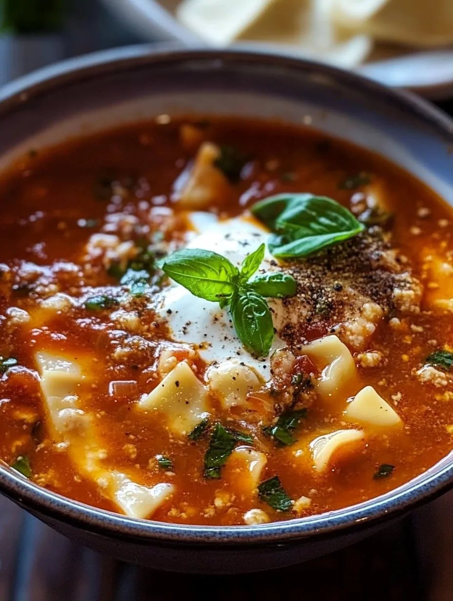 Lasagna Soup
