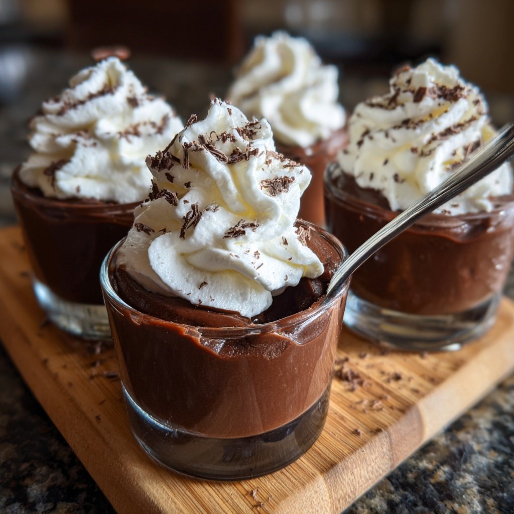 Creamy Chocolate Pudding Cups