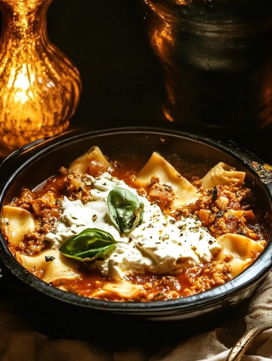 Crockpot Lasagna Soup