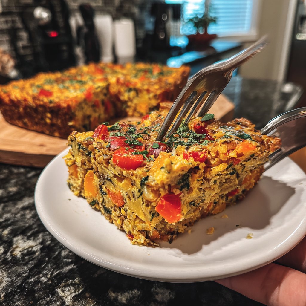 Baked Veggie Lentil Bake