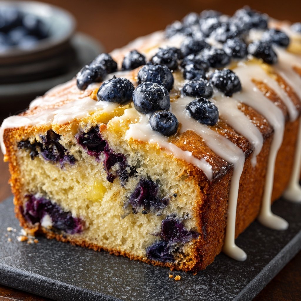 Baking & Desserts Lemon Blueberry Loaf Cake