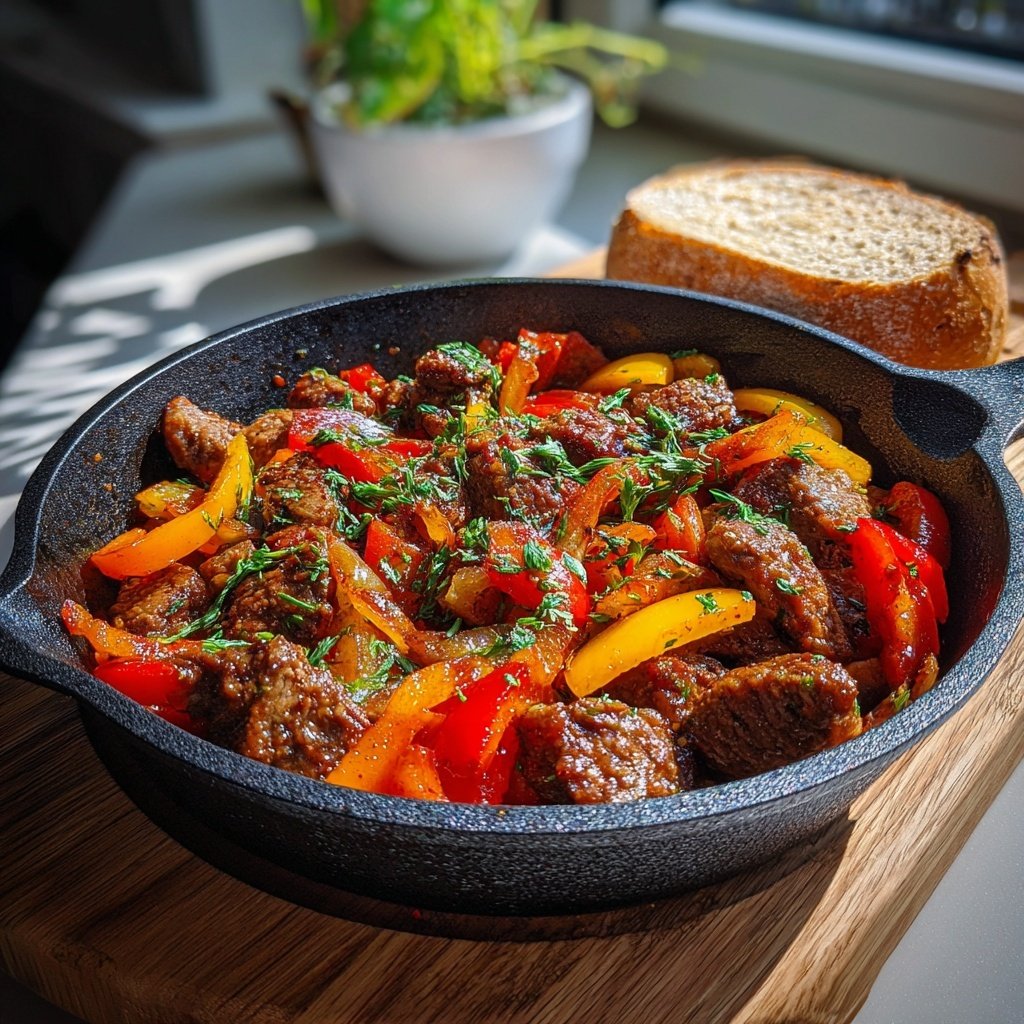 High Protein Beef Skillet Dinner